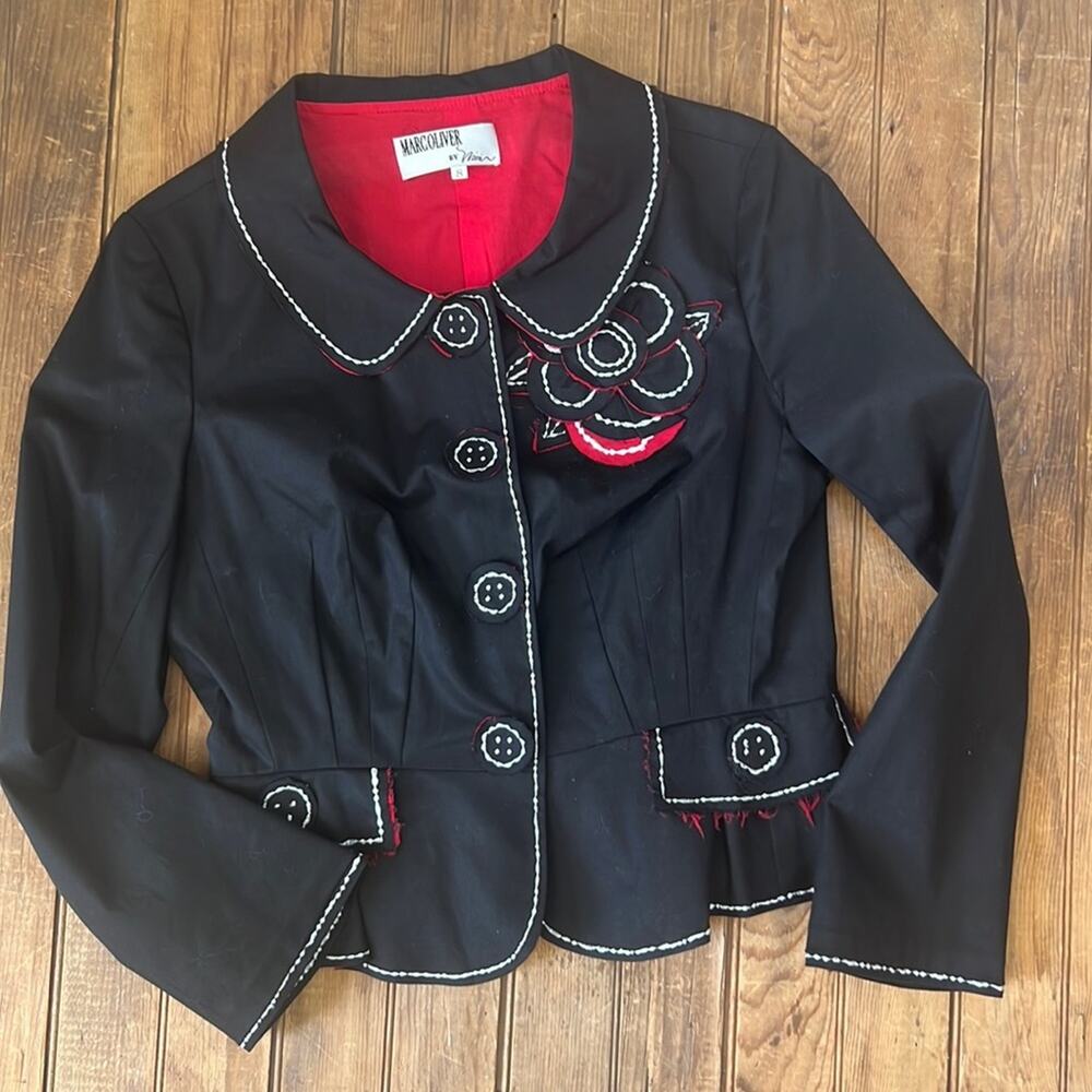 Vintage 90s lady blazer Jacket Marc Oliver Miri Couture Bespoke Unique Boutique